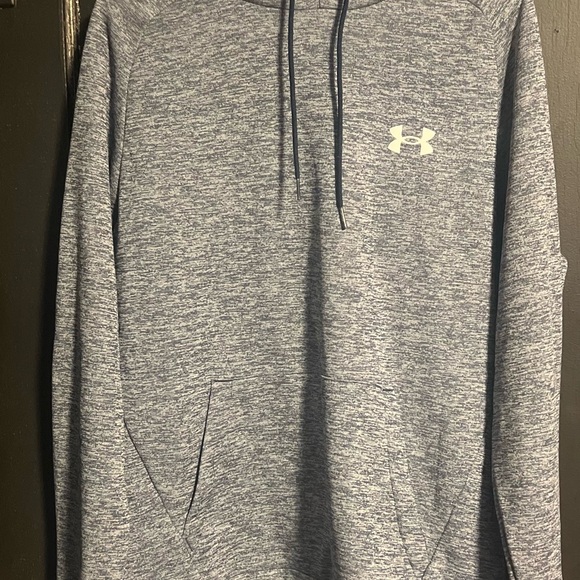 Under Armour Men's Heathered Blue Hoodie - Picture 1 of 3